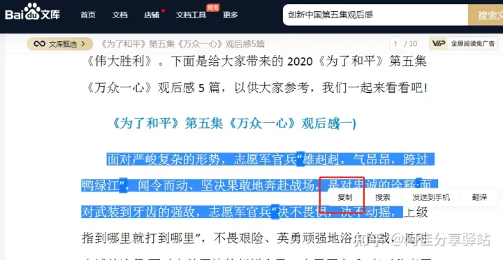 突破某度文库复制限制的油猴脚本 经验 第1张